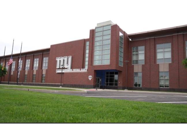 The front of the Quest Diagnostics Training Center, the East Rutherford, New Jersey headquarters of the New York Giants.