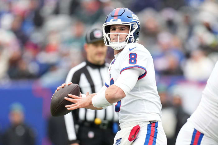 New GM Joe Schoen and coach Brian Daboll are, for better or worse, doubling down on QB Daniel Jones. We'll find out how big they're betting when it comes to decide in a few months whether New York will pick up Jones' fifth-year option.