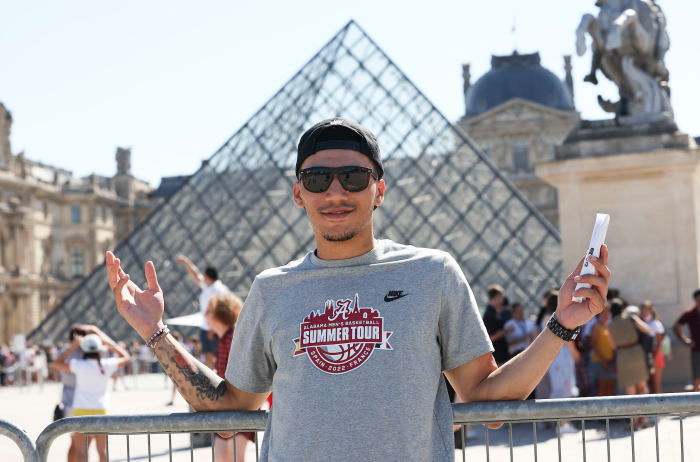 Jahvon Quinerly at the Louvre