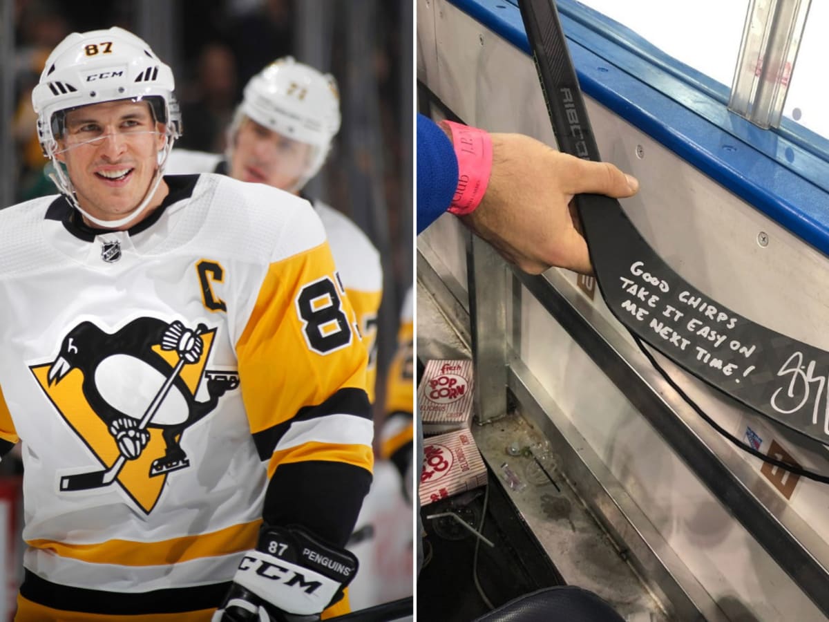 Sidney Crosby's missing stick and glove found