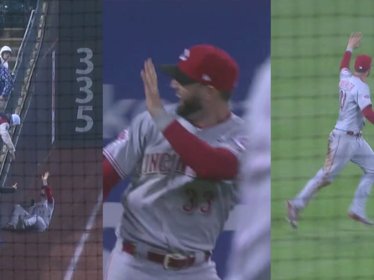 Reds' Jesse Winker waves goodbye to Mets fans after win; Video - Sports  Illustrated