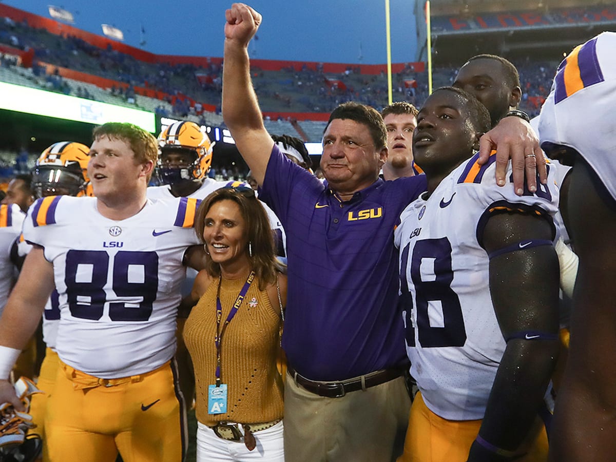 LSU football: Ed Orgeron's wife Kelly has inspiring story - Sports  Illustrated