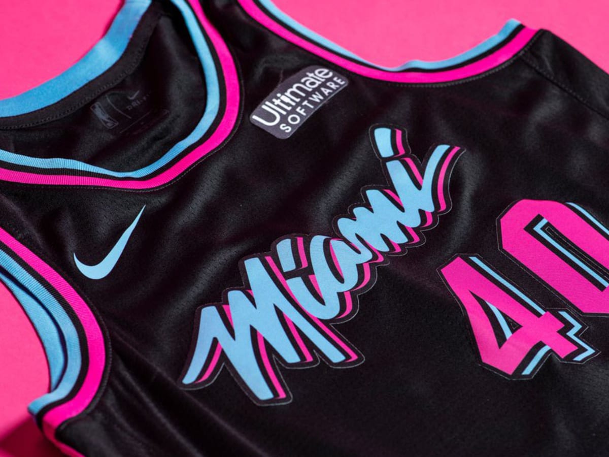 Miami Heat's New ViceWave Jersey Is Total 'Vice City' Vibes - Narcity