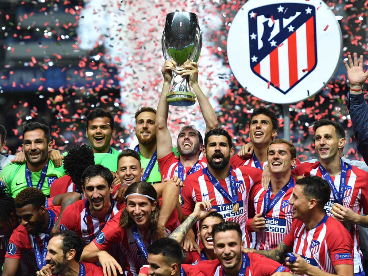Atletico Madrid off Programm & Aufstellung UEFA Super Cup 2018 Real Madrid 