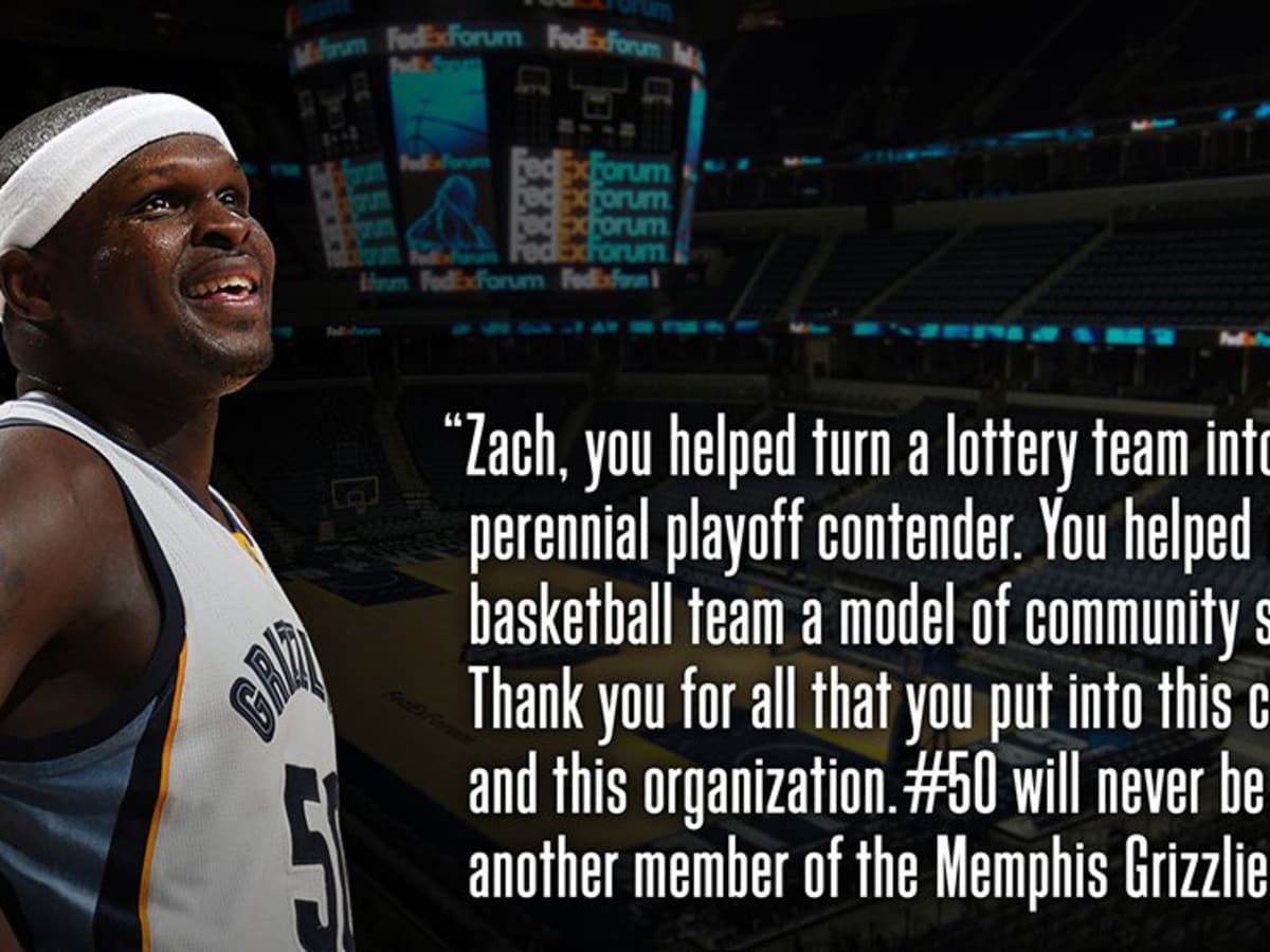 Memphis Grizzlies will retire Zach Randolph's jersey