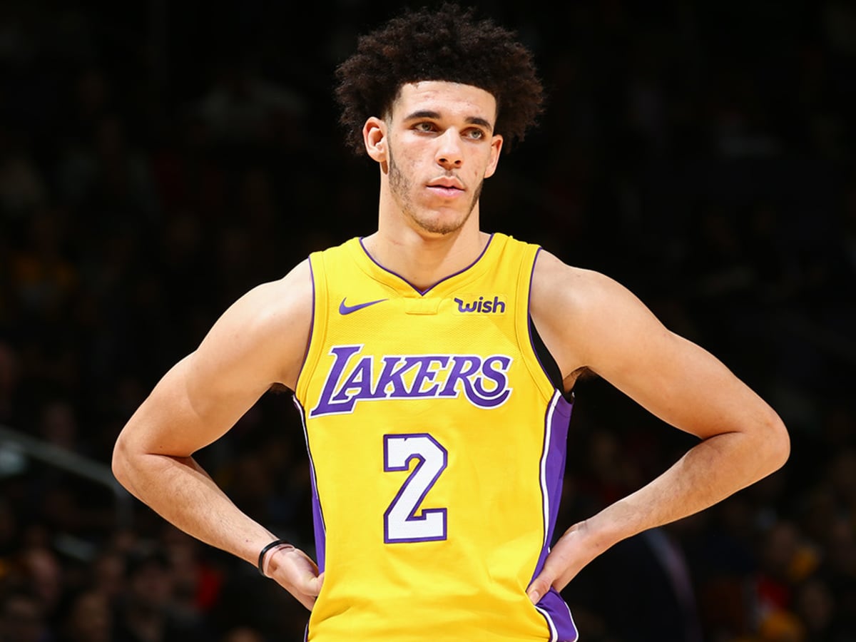 LOOK: Lonzo Ball shows off new Los Angeles Laker City jerseys