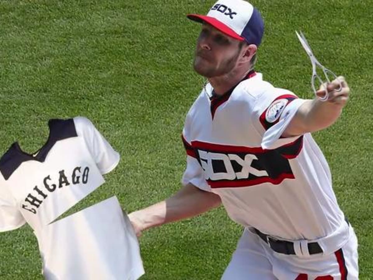 White Sox ace Chris Sale scratched after destroying throwback jerseys