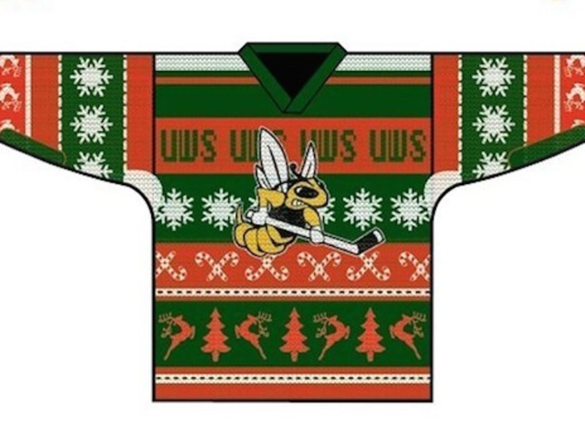 ugly christmas sweater hockey jersey