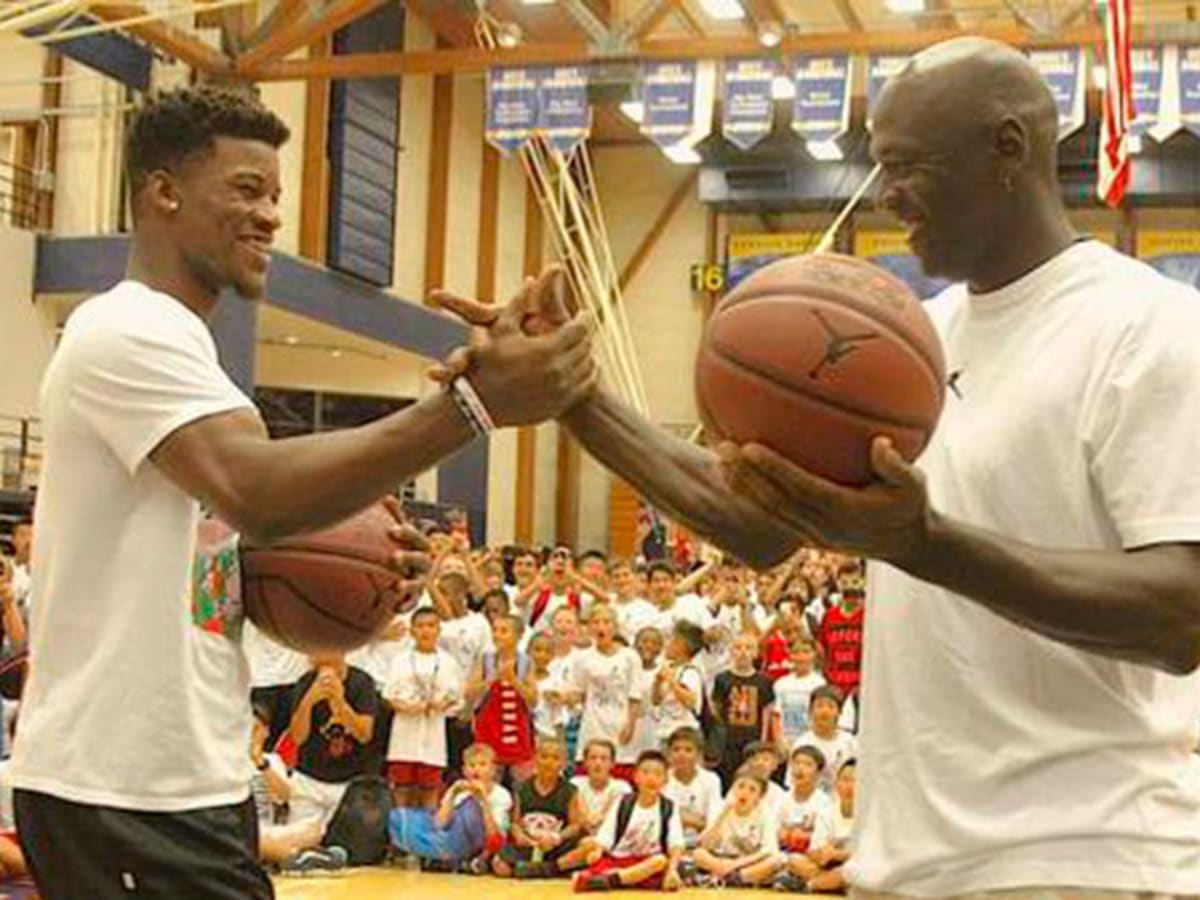 Michael Jordan, Jimmy Butler face off in camp shooting contest - Sports  Illustrated