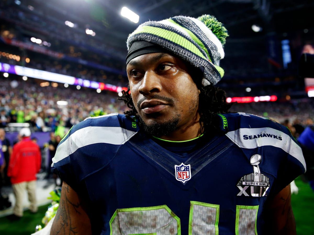Marshawn Lynch trademark: 'I'm just here so I don't get fined' - Sports  Illustrated