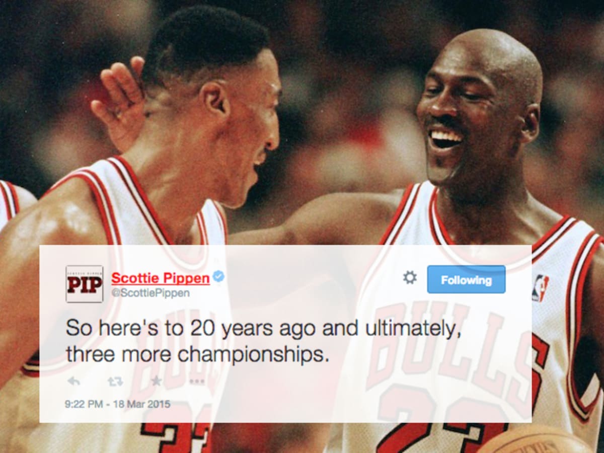 On 20th anniversary of Michael Jordan's return, Scottie Pippen