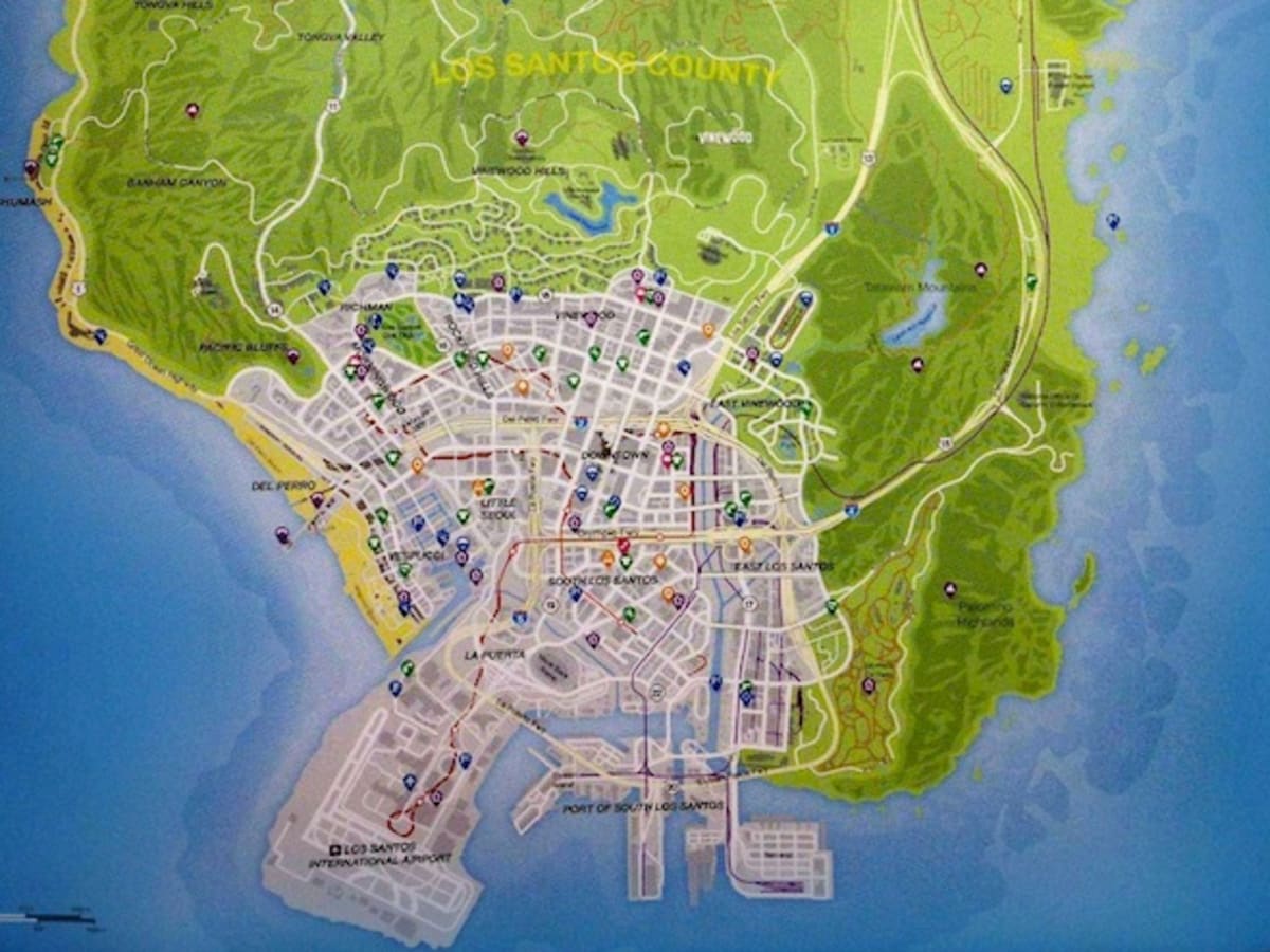 Is this the official GTA 5 Los Santos map?