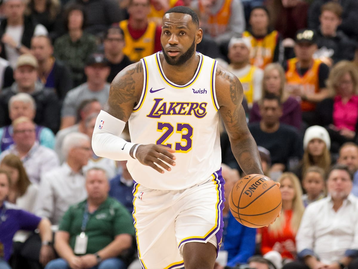 LeBron James plays a high-stakes basketball game in the trailer