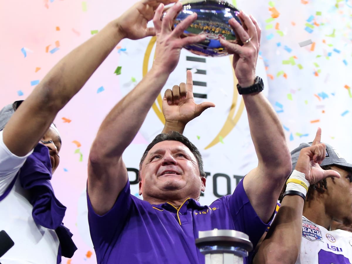 Lsu S Ed Orgeron Giving His Cajun People A Reason To Celebrate Sports Illustrated