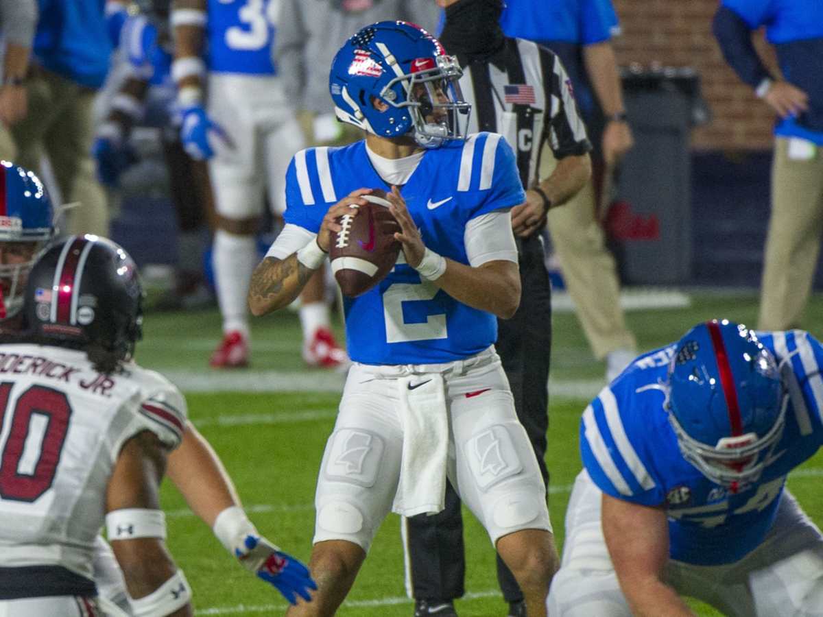 Ole Miss Rebels Quarterback Matt Corral Flourishes In Lane Kiffin S Wide Open Offense Sports Illustrated Indiana Hoosiers News Analysis And More