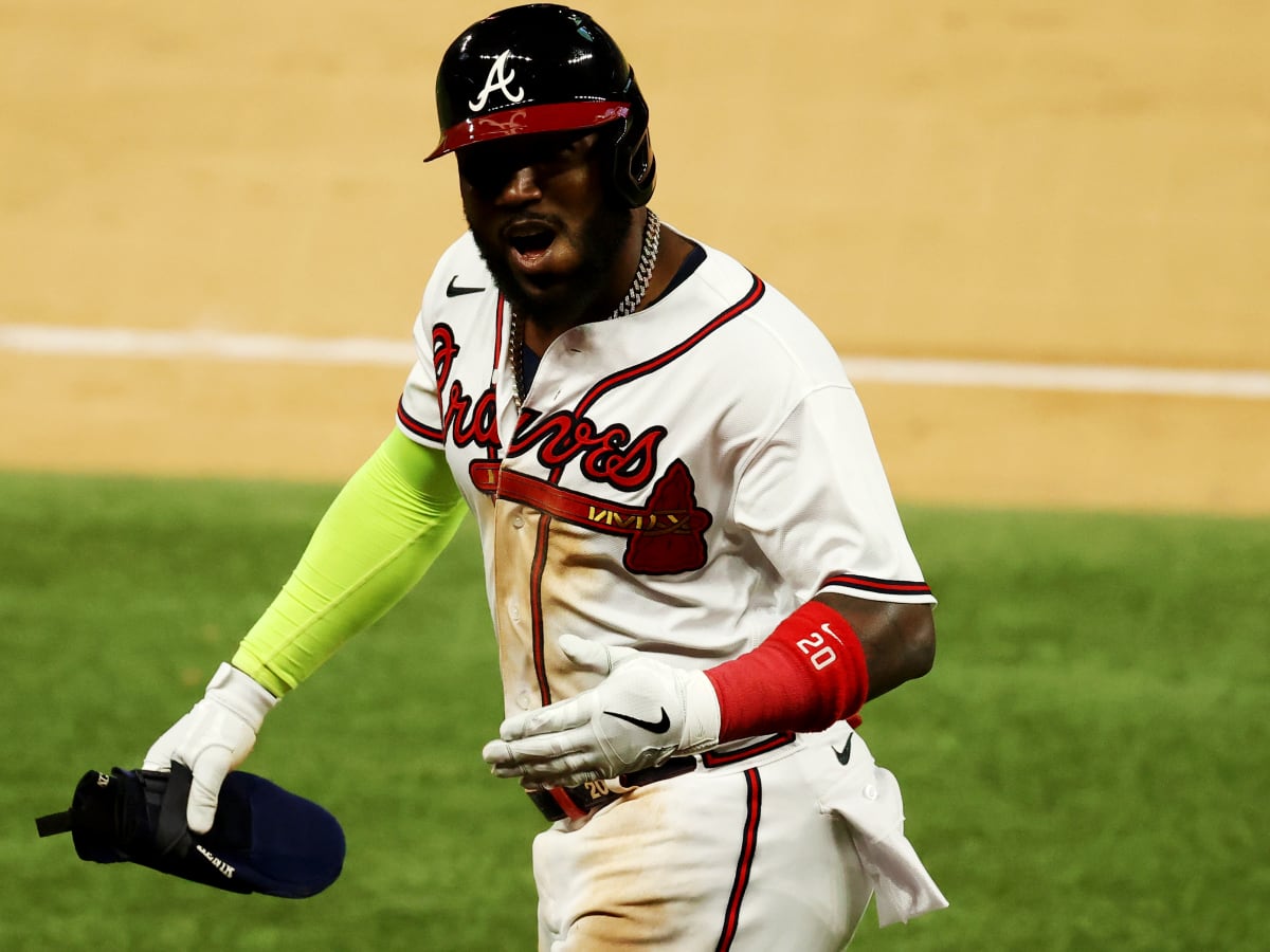 Marcell Ozuna Atlanta Braves 2021 World Series Navy Baseball Player Je —  Ecustomily