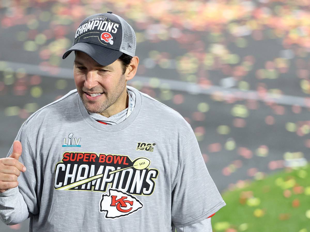 Paul Rudd lived it up after the Chiefs 