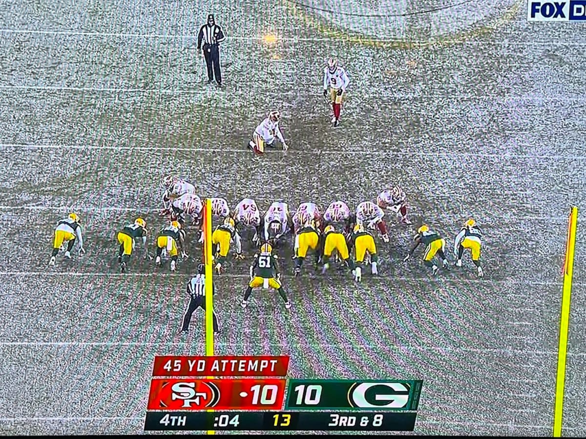 Packers only had 10 men on the field during 49ers' game-winning field goal  - Sports Illustrated