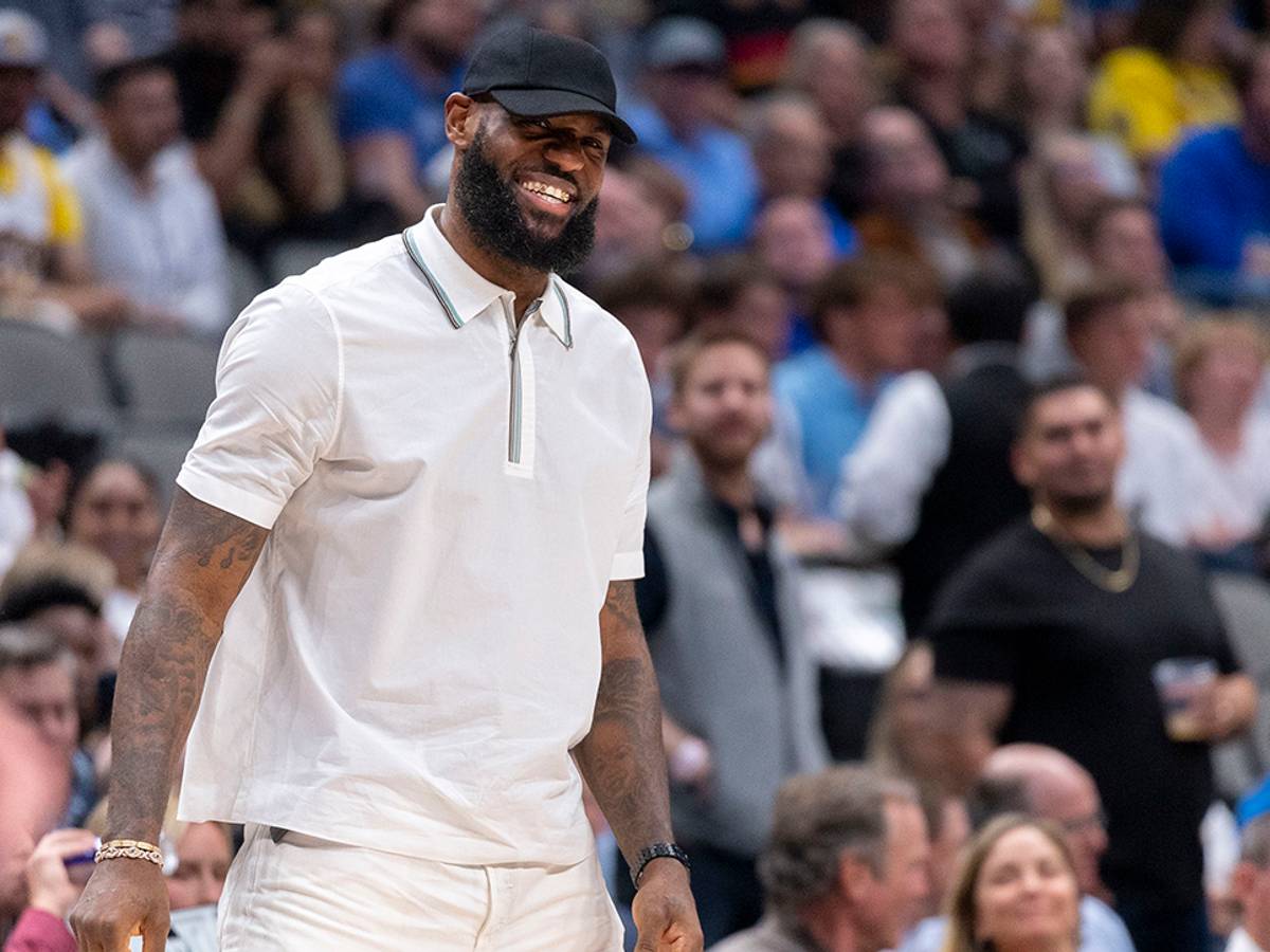 LeBron James Visits, Chats With 