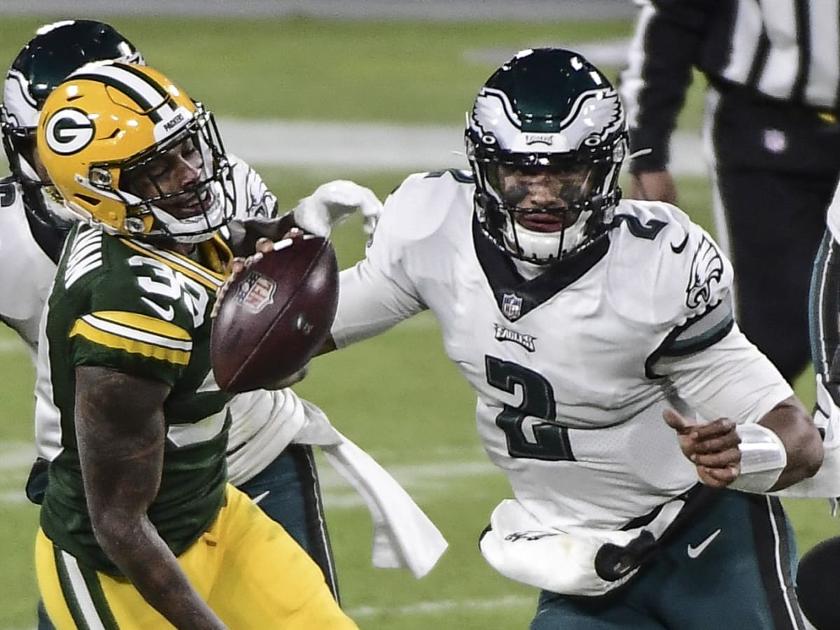 Eagles' Jalen Hurts, Miles Sanders Run Wild vs. Packers - Sports  Illustrated Green Bay Packers News, Analysis and More