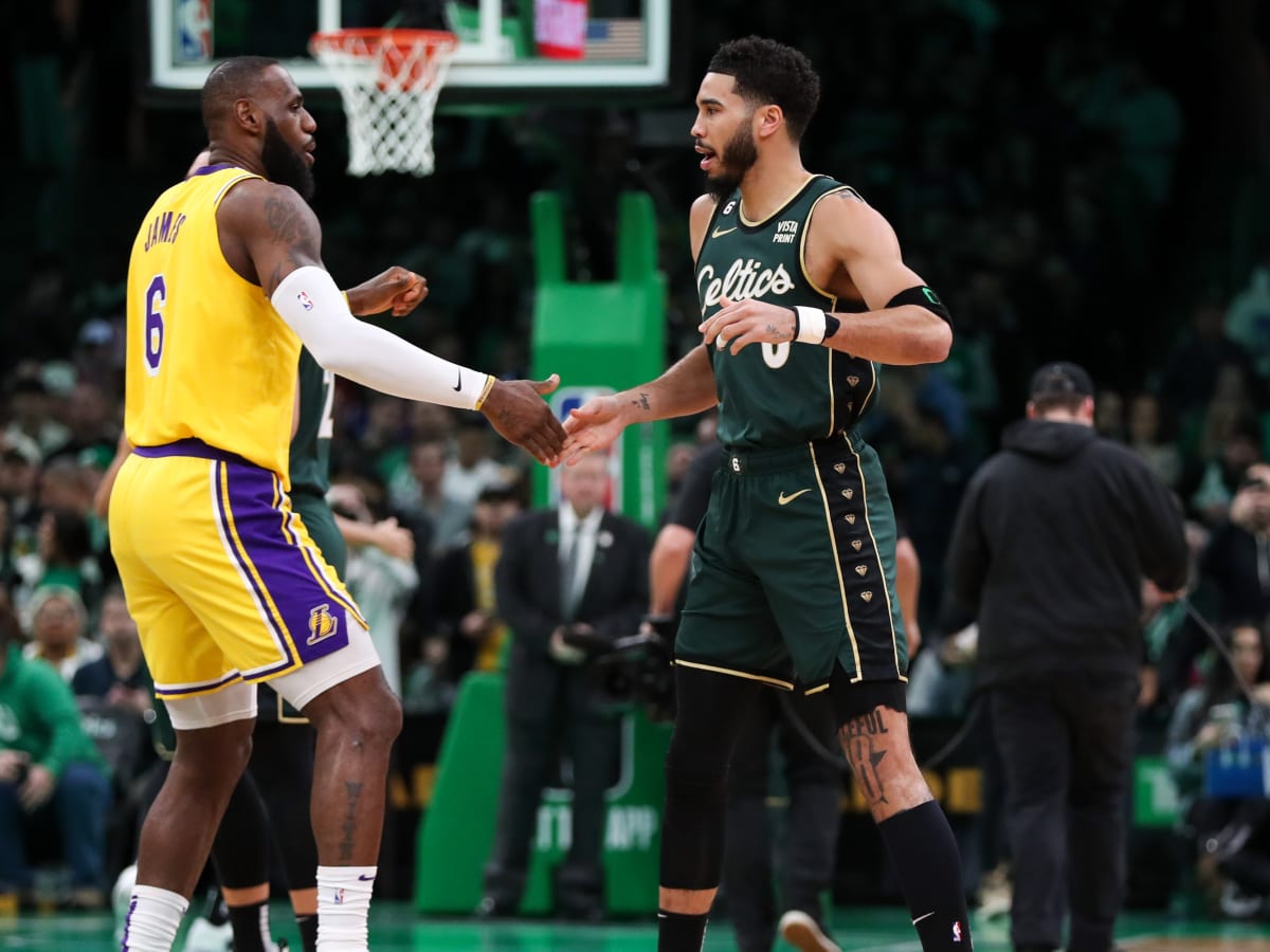 Lakers' LeBron James Tweaks Celtics' Jayson Tatum Over No-Call With Instagram Post - Sports Illustrated