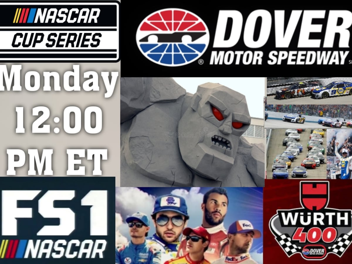 UPDATED WEEKEND SCHEDULE Rain pushes NASCAR Dover Cup race to Monday at Noon ET
