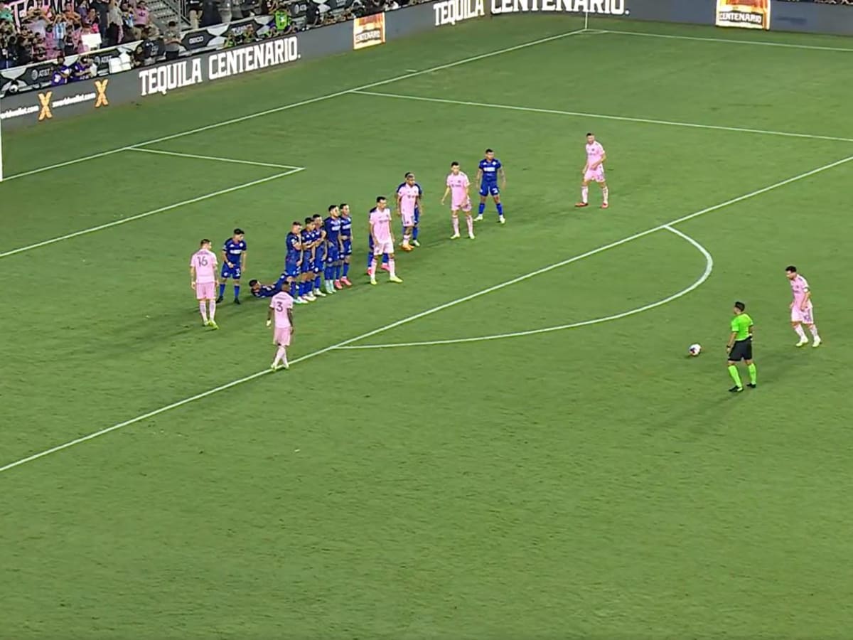 Watch Lionel Messi score 1st Inter Miami goal with fine free-kick