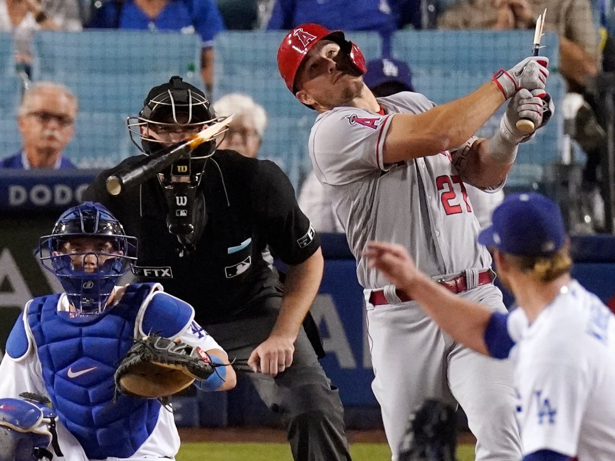 Exits Game After Being Face with Trout's Bat - Sports Illustrated