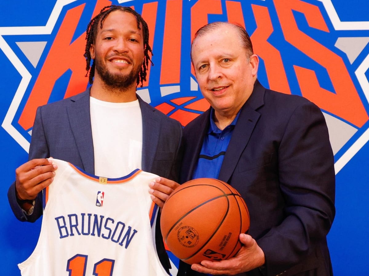 La presentazione di Jalen Brunson, acquisto principale dei Knicks