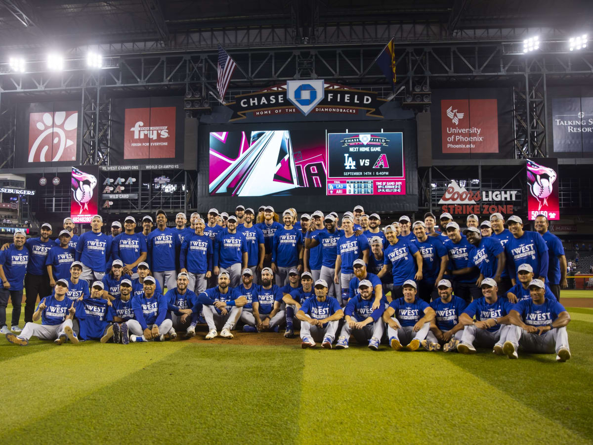 Dodgers Celebrate NL West Title on Chase Field Mound after 4-0 Win - Sports  Illustrated Arizona Diamondbacks News, Analysis and More