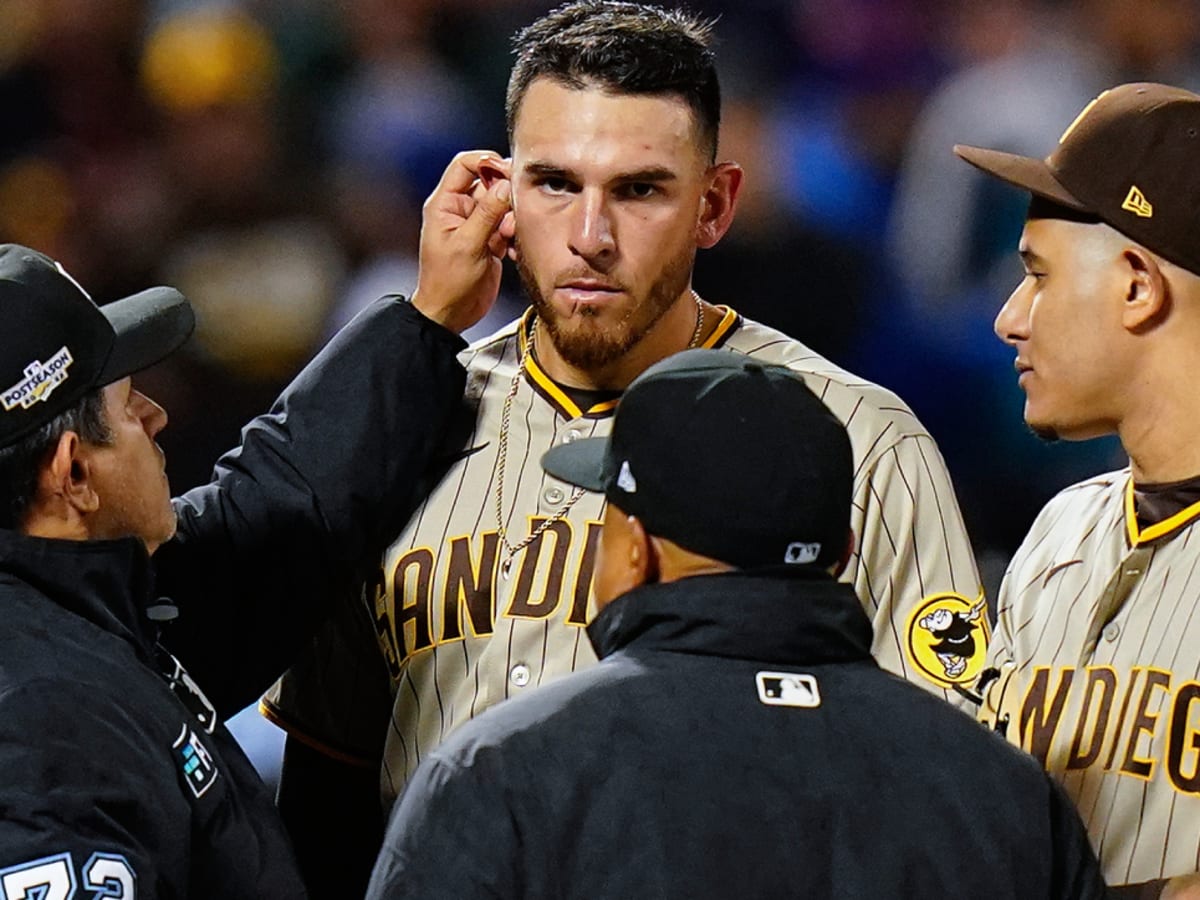 ESPN on X: Mets manager Buck Showalter called for a substance check on Joe  Musgrove. The umpires looked at Musgrove's hand, glove, hat and ears. They  found nothing and Musgrove remained in