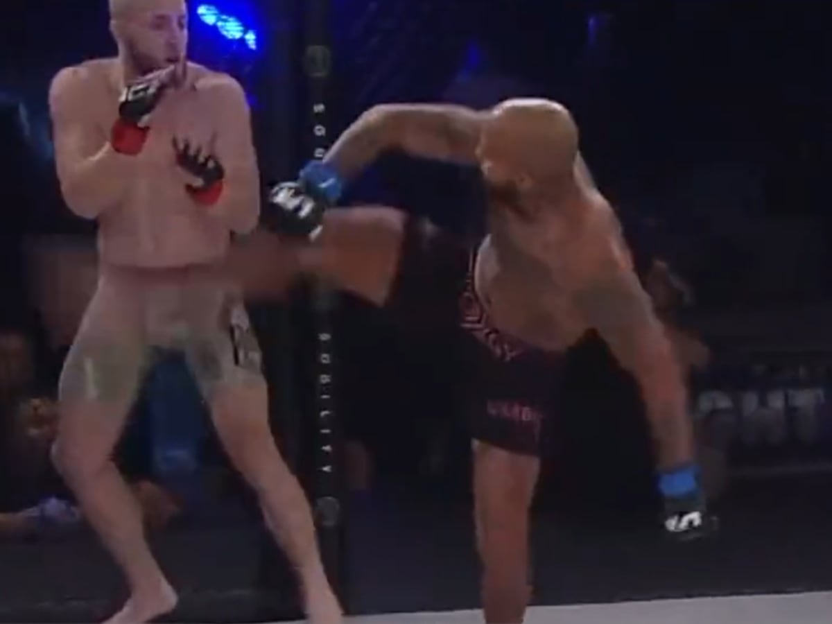 VIDEO Godson Of UFC Legend Scores Wheel Kick KO After 3-Year Hiatus