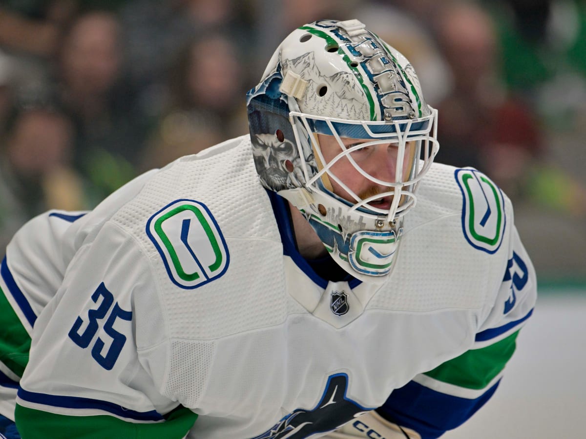 Thatcher Demko's new goalie mask pays respect to just about every Canucks  legend - Article - Bardown