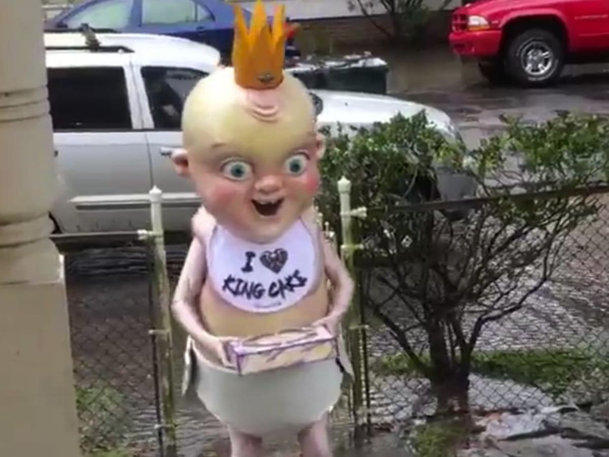 king cake baby mascot