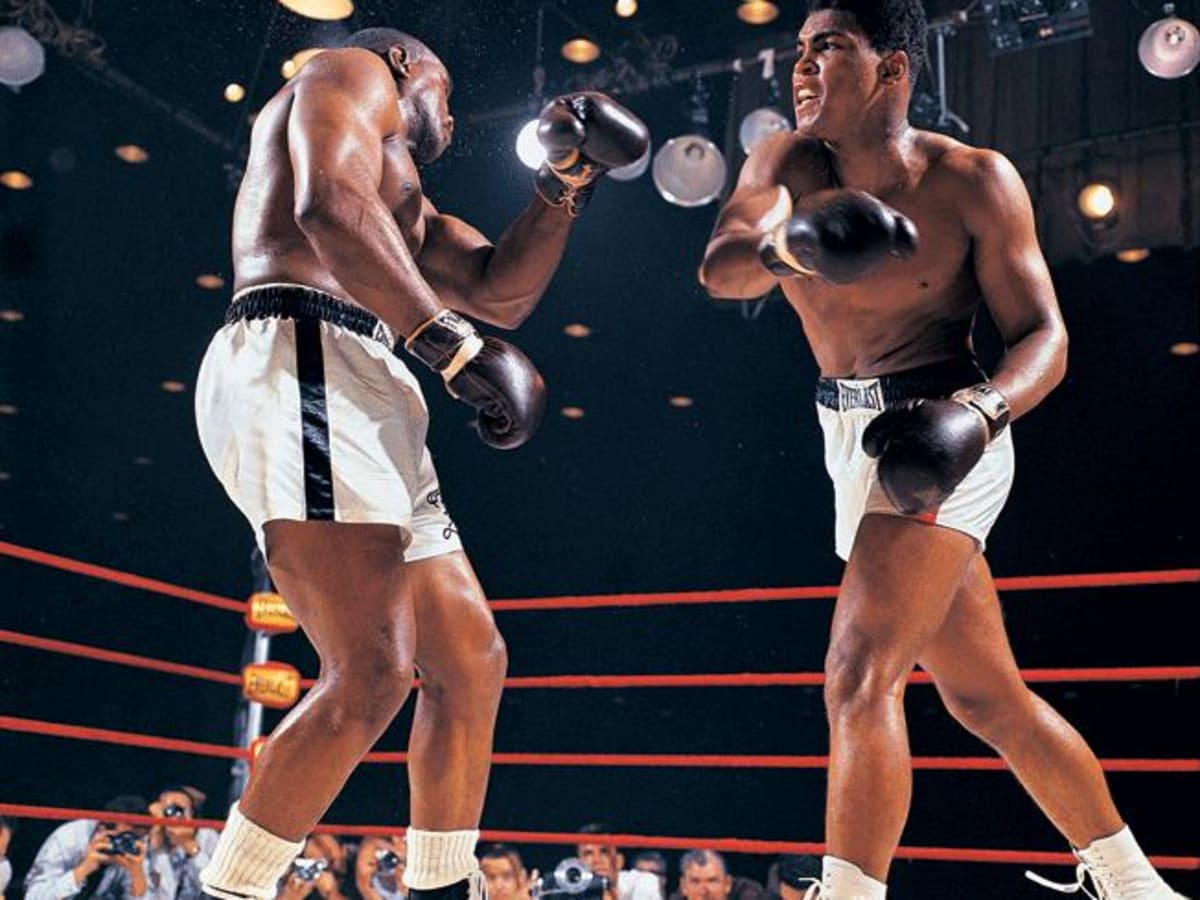 Muhammad Ali over Sonny Liston 8x10 Color Photo 