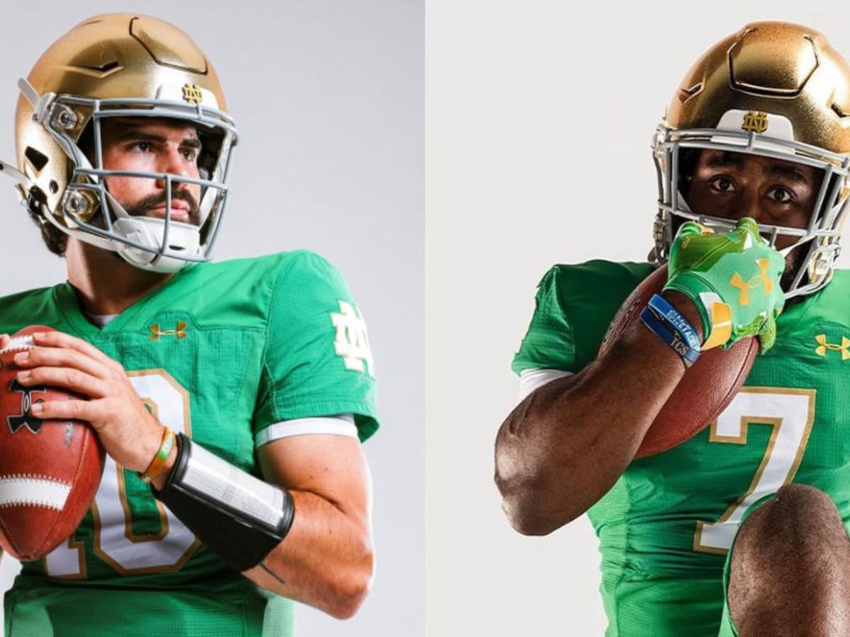 Notre Dame unveils green jerseys — and pants — for Ohio State game