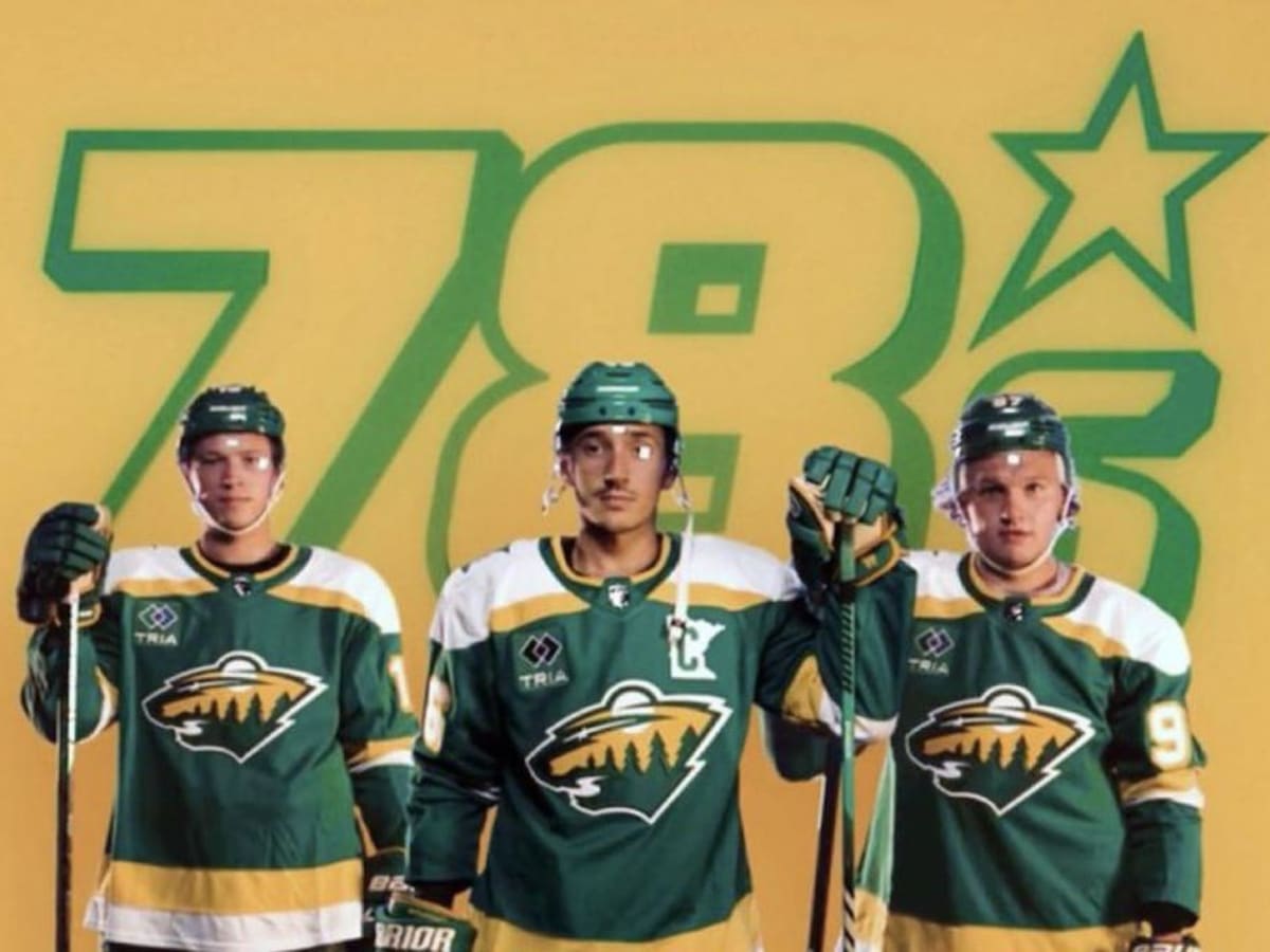 Minnesota Wild Go Retro in New North Star Colored Jersey