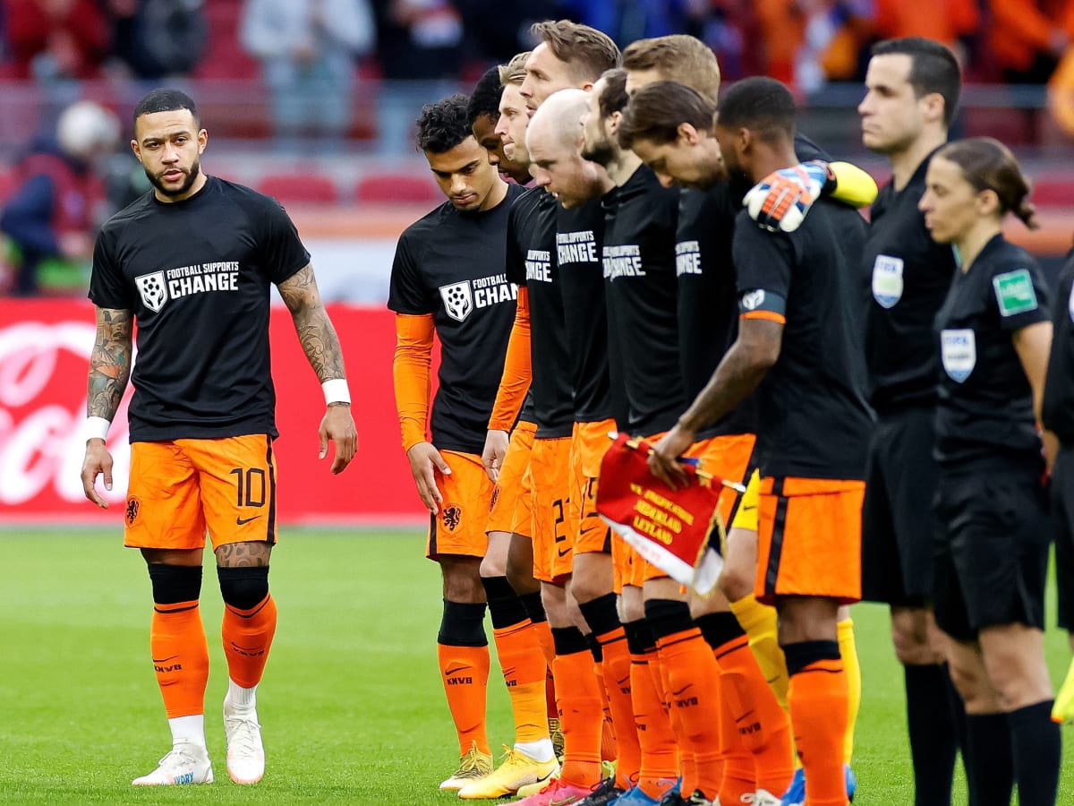 Dutch team makes human rights statement in World Cup qualifier