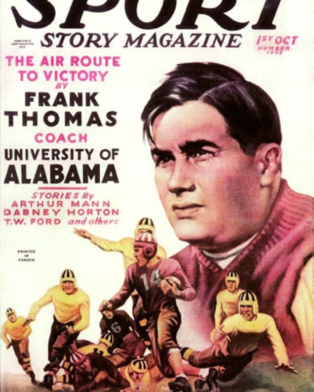 Frank Thomas cover, Street and Smith's Sport Story Magazine, Oct. 1, 1935