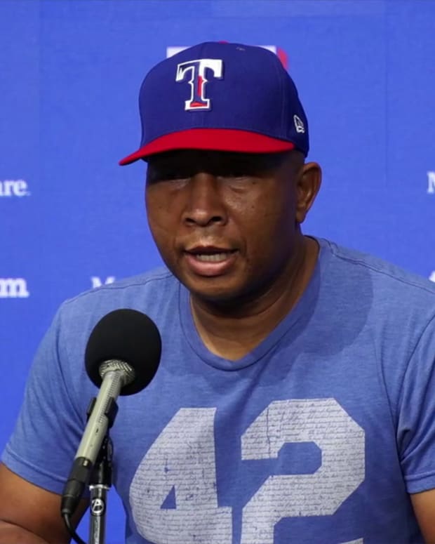 Rangers' Tony Beasley Discusses Team's Decision to Support A's