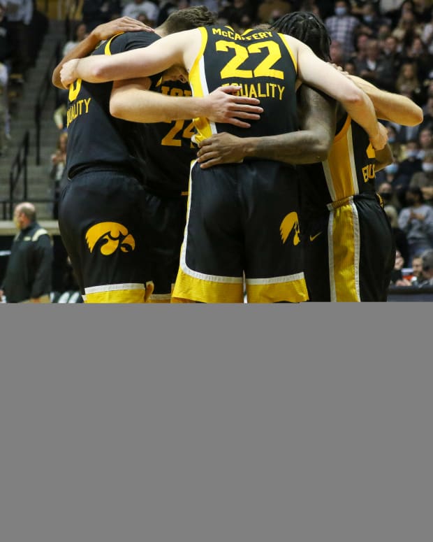 Iowa Basketball Huddle