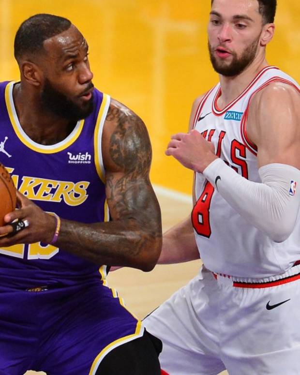 lebron james zach lavine usa today