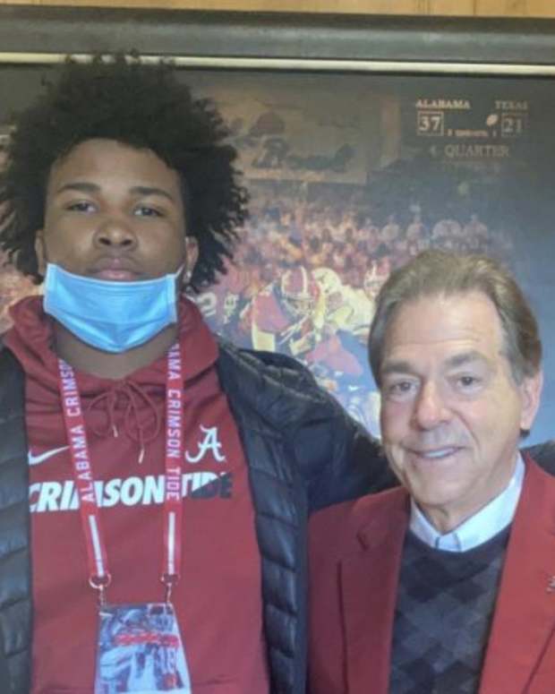 Class of 2023 defensive lineman Stephiylan Green earned an Alabama offer from Nick Saban on Saturday.