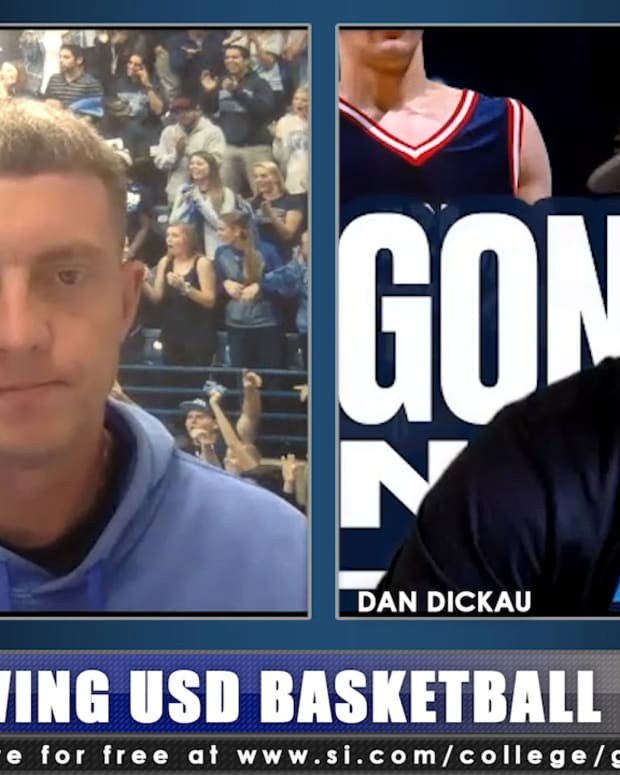 USD Head Coach Sam Scholl Talks With Dan Dickau