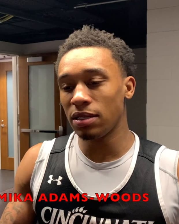 Bearcats Guard Mika Adams-Woods on Ball Handling and Playing Offense the Right way