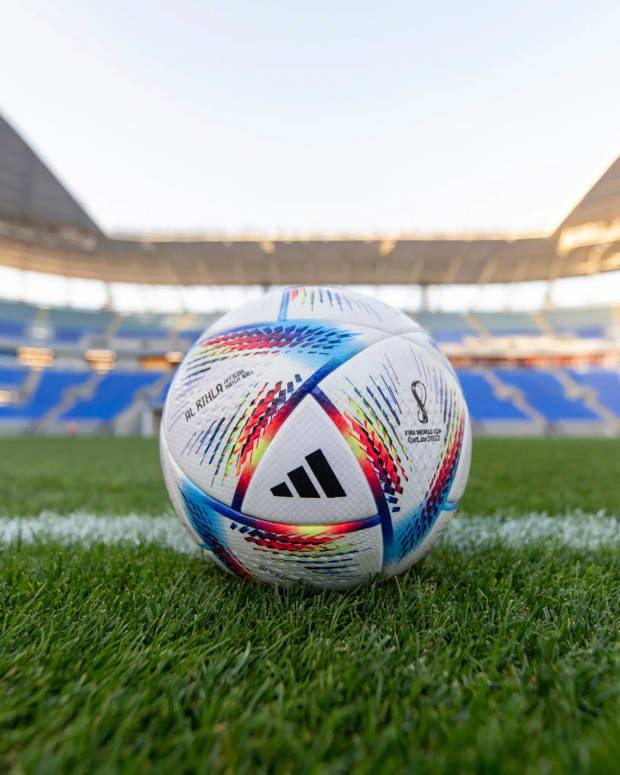 A picture of Al Rihla - the official adidas ball for the 2022 Qatar World Cup