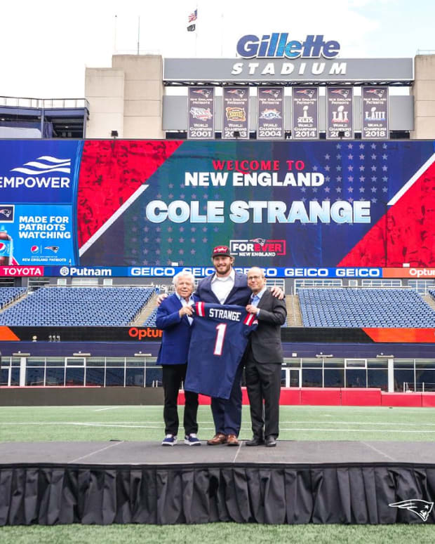 Patriots - Cole Strange Gillette Stadium