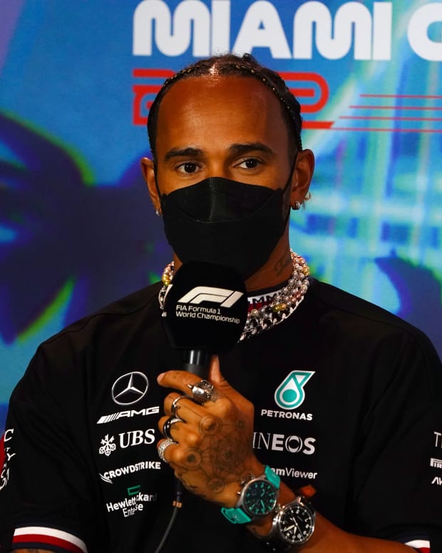 Seven-time champion Lewis Hamilton is off to a very uncharacteristic start -- for him, that is -- sitting sixth in the F1 standings after the first five races of the season. Photo: John David Mercer / USA Today Sports.