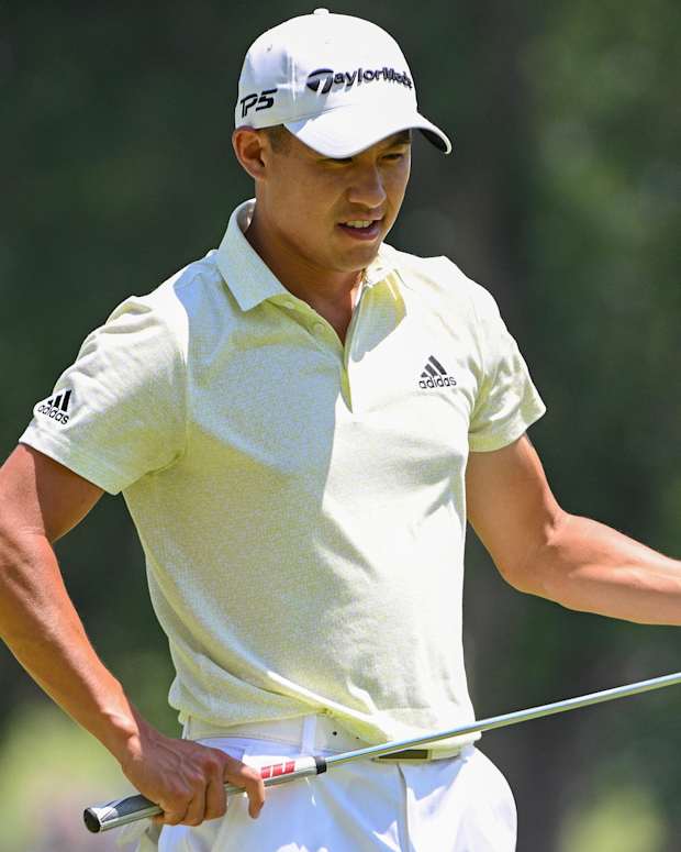 Collin Morikwa ponders a shot at the PGA Championship
