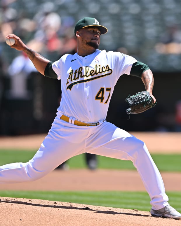 Mets have scouted A's pitcher Frankie Montas.